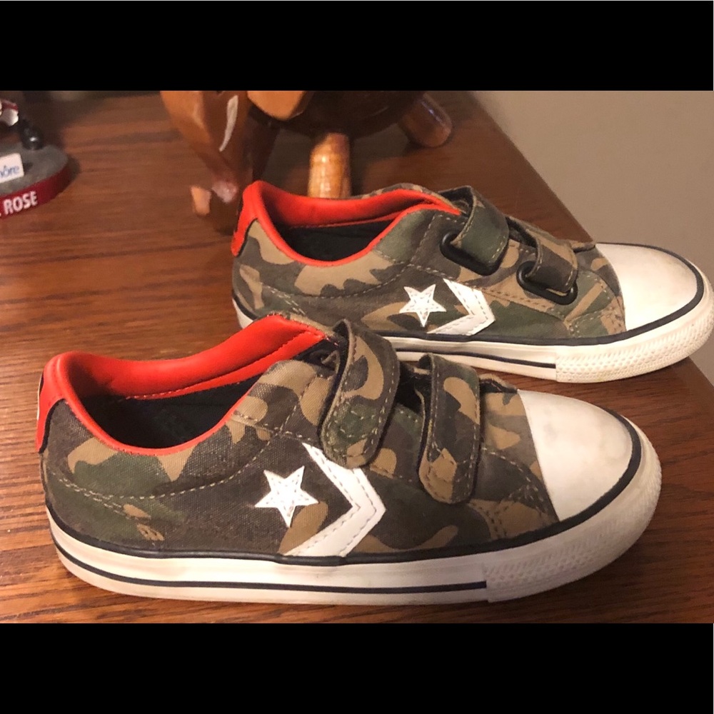 Boys camo Converse sneakers
